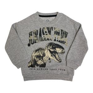 Jurassic Park - Boy's Long Sleeve Licensed Character Soft Fleece Crewneck Sweats